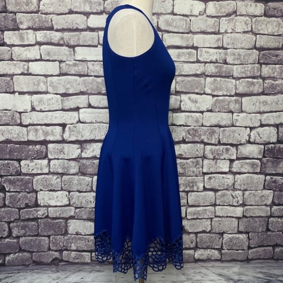 Maia Blue Sleeveless Dress Size 2 - Picture 9 of 10